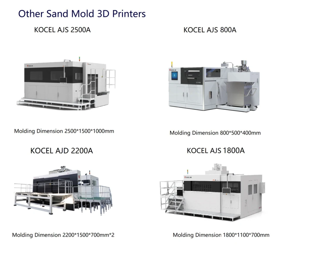 KOCEL Industrial Sand Mould 3D Printer with CE & ISO9001 Approved for Sand Mold, AJS 300A